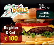 Get 87% Discount On Best Online Restaurant Deals With Rs 100 Extra